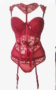 F5389-1Women Сексуальное женское белье и кружевной корсет в стиле пэчворк